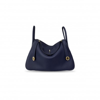 HERMES MASTER LINDY 34 BAG IN EVERCOLOR CALFSKIN WITH GOLD (34*23*17cm) 